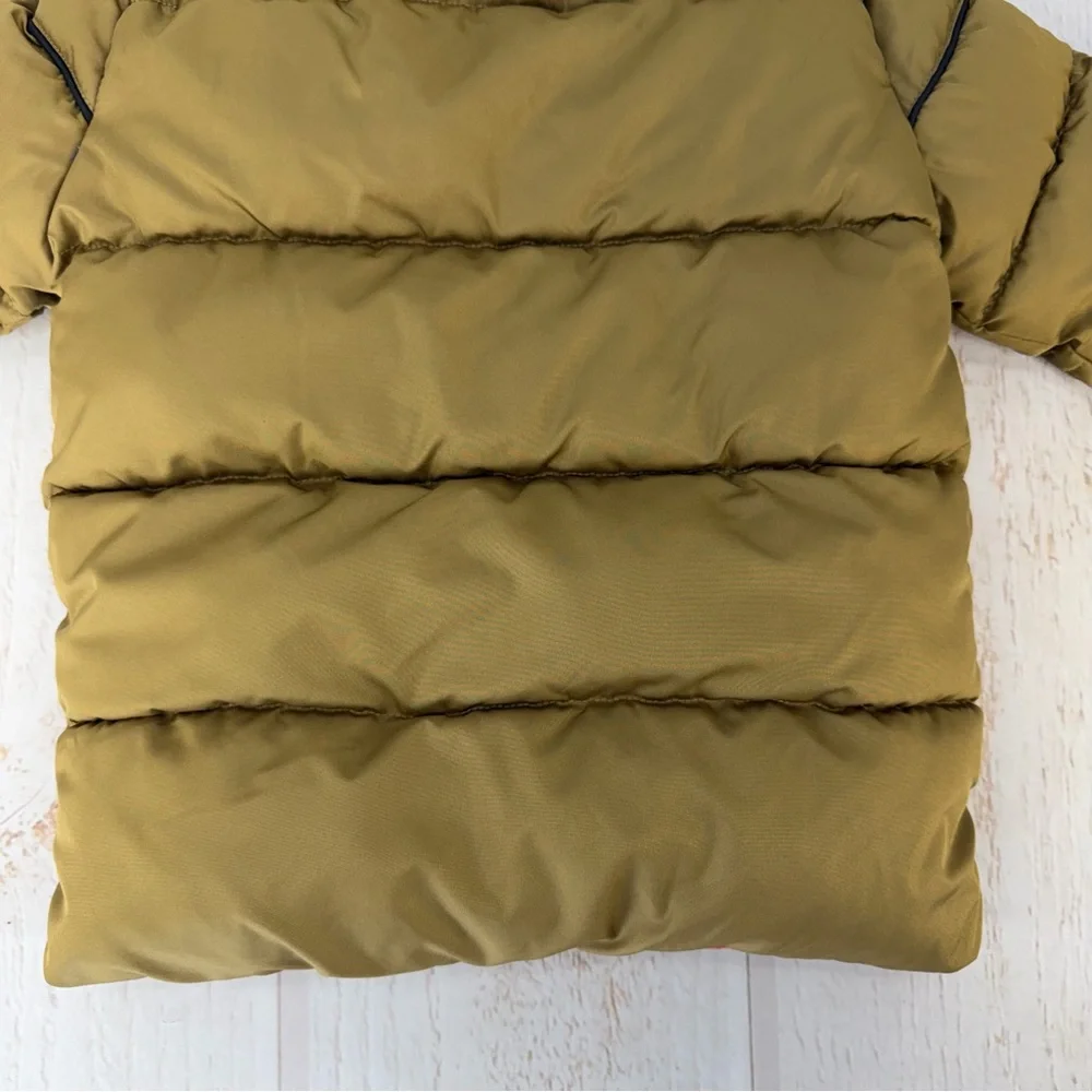 iXtreme‎ Boys Puffer Jacket 4T Tan Hooded Plaid Lined Coat